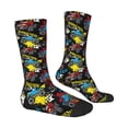 thumbnail image 2 of Goofa Monster Car Printed Men's Crew Socks, Soft Durable Breathable Moisture-Wicking with Odor Control Cotton socks, 2 of 9