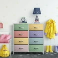 thumbnail image 3 of Sorbus Multi-Bin Toy Organizer for Kids Bedroom / Playroom - 8 Color Drawer Furniture Storage Dresser with White Wood Shelf Top, 3 of 6