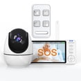 thumbnail image 1 of Monitores para Ancianos con Cámara y Audio Pantalla de 5'' Sin WiFi/Aplicación Monitores de Habitación para Monitoreo de Ancianos Detección de Caídas para Personas Mayores Monitores para Bebés para Cu, 1 of 5