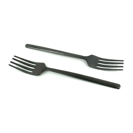 

Salad Appetizer Forks Set of 6 Pieces (Stainless Steel Black Glossy)