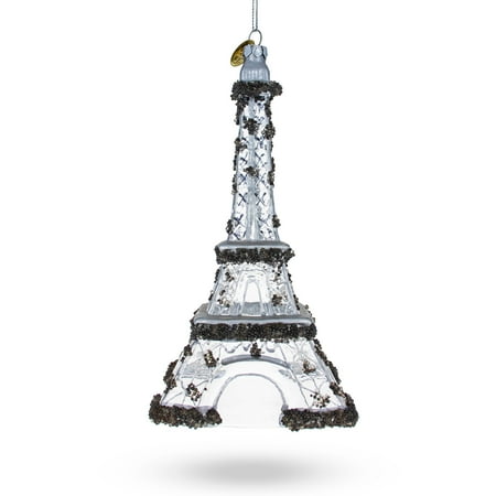 Lyon France Christmas Ornaments BestPysanky Eiffel Tower, Paris, France Blown Glass Christmas Ornament ()