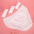thumbnail image 4 of 4 Pcs sous-Vêtements de Maternité Jetables en Coton Respirant pour Femmes, 4 of 8