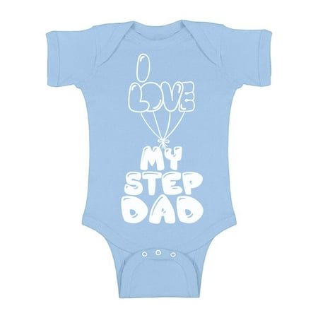 Awkward Styles I Love my Step Daddy Baby One Piece Baby Gifts Lovely Baby Bodysuit Short Sleeve Step Father Clothing Collection Best Baby Gifts I Love my Daddy One Piece Clothing for (Best Clothing Style For My Body Type)