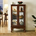 Ufurpie 3Tier Lighted Curio Display with Adjustable Shelves