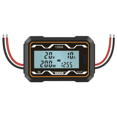 

Famure DC Power Meter-DC 0-60V Volt Amp Watt Checker Tester High Precision Power Analyzer for RC Battery Solar Wind Power