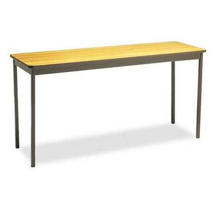 Utility Table Rectangular 60W X 18D X 30H Oak/Brown | Total Quantity: 1