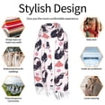 thumbnail image 6 of Shawl Wraps for Women - Plaid Love Balloon Cute Cat Oversized Fall Winter Fashion Blanket Scarf for Women, 6 of 6
