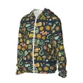 thumbnail image 2 of Rocae Colorful Hippie Print Breathable Sun Protection Hoodie Quick-Dry Lightweight Long Sleeve Hoodie Unisex Running Sports Shirt, 2 of 9