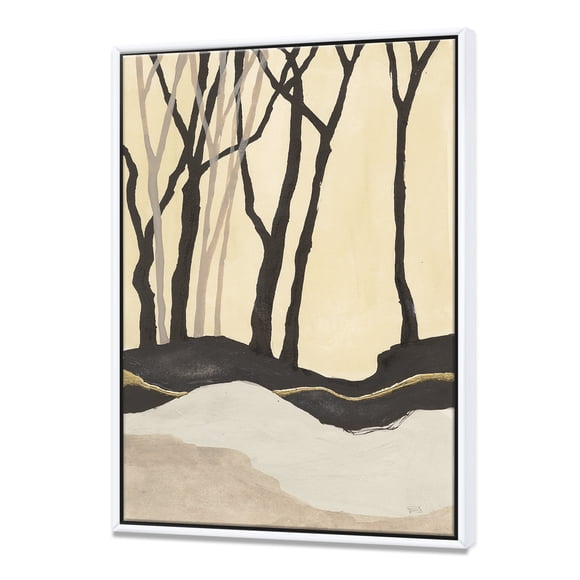 Forest Silhouette IV - Modern Farmhouse Framed Canvas