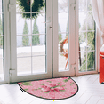 thumbnail image 2 of CURLYOOT Rose Half Round Door Mat, Indoor Outdoor Entrance Rug, Polka Dots Semi Circular Area Rug, Non Slip Washable Absorbent Doormat, Laundry Room Rug 24'' x 36'', 2 of 3