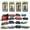 Multi-color, variant on TEAMD Mini Train Toy Die-Cast Pull Back Steam Train Model Set Assorted Styles for Kids Boys - 4 PACKS (16 pieces)