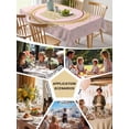 thumbnail image 6 of Golden Crown Tablecloth Rectangle Table Cloth 52x70, Waterproof Tablecloth Outdoor Table Cloth, Pink Cartoon Funny Geometric Plaid Art Washable Table Cover for Kitchen Dinning Party, 6 of 8