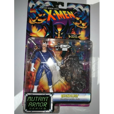 MARVEL TOYBIZ X-MEN MUTANT ARMOR SERIES QUICKSILVER ACTION FIGURE 1996 VINTAGE