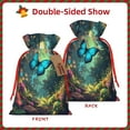 thumbnail image 2 of Naloa Enchanted Forest Butterfly A Drawstring Christmas Bags, 3D Xmas Gift Bags, Christmas Wrapping Bags, Xmas Goodie Bags, Treat Pouch Bags, Party Favor Bags-Small, 2 of 9