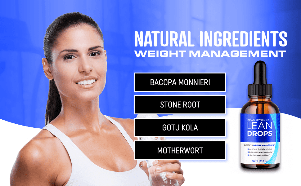 Lean Drops Advanced Health and Fitness Support Supplement with Natural Ingredients 60 Servings
