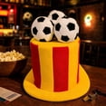 thumbnail image 4 of Gallickan Soccer High Hat Cap, Breathable Fabric Novelty Hat for Soccer Fans, Yellow, 4 of 6