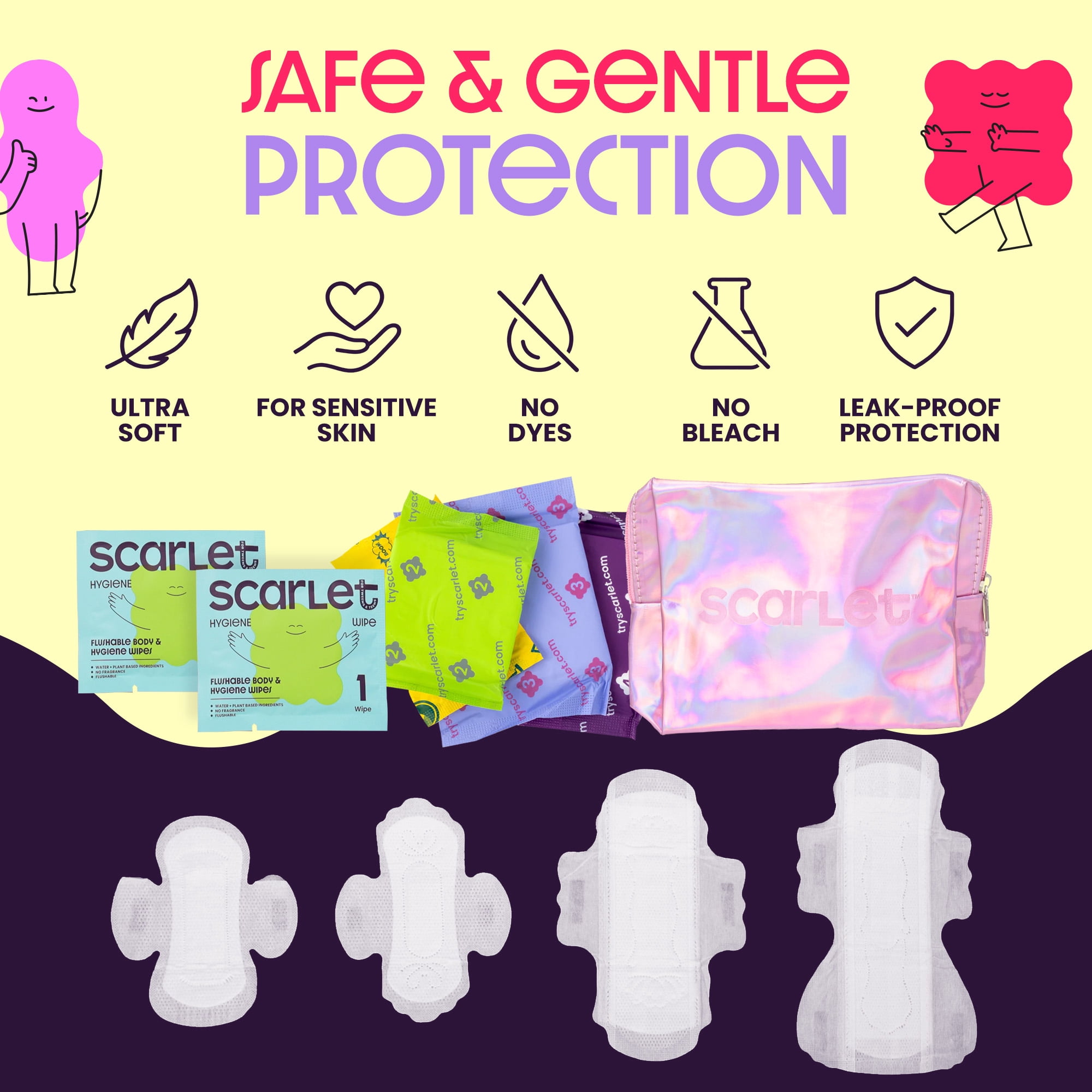 Scarlet by RedDrop Code Red Emergency Period Kit for Tweens & Teens