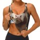 thumbnail image 3 of Balery Cow With Butterflies Sujetadores deportivos con espalda cruzada para mujer, acolchados, sin costuras, de alto impacto, ideales para yoga, gimnasio, entrenamiento y fitness.-Large, 3 of 8