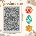 thumbnail image 2 of Vines Clay Texture Mat Clay Modeling Pattern Pad Vine Texture Butterflies Texture Sheets for Polymer Clay Making Earrings Jewerly Tools 4×2.6 inch, 2 of 9