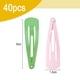 thumbnail image 2 of 40 clips para el cabello de 2 pulgadas, hebilla de metal para mujer, accesorios para el cabello, clip de gota de color, 2 of 6