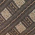 thumbnail image 3 of Plutus 18" x 18" Pewter Lattice Geometric Luxury Outdoor Throw Pillow, 3 of 3
