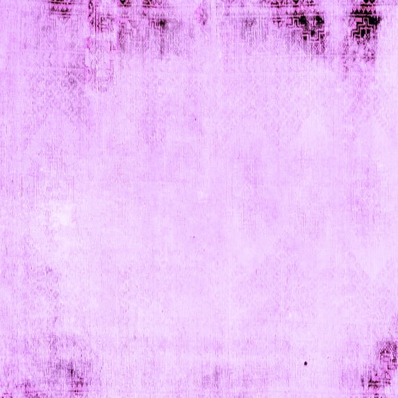 Ahgly Company Indoor Square Solid Purple Modern Area Rugs, 8' Square