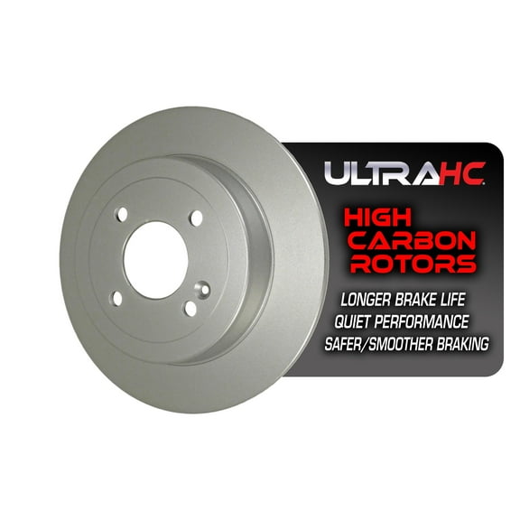 UltraHC Coated High Carbon Brake Rotor, Rear UR003709, Hyundai Accent 2021-2012