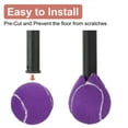 thumbnail image 4 of Uxcell 2 Pcs Precut Walkers Tennis Balls, Universal Precut Glide Ball Walkers Accessories Glides for Furniture Legs and Floor Protection, Purple, 4 of 6