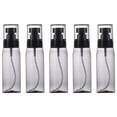 thumbnail image 1 of EeaseCA 5pcs 80ml Portable Cosmetic Liquid Dispensing Spray Bottle Refillable Subpackaging Bottle Fine Mist Sprayer Set(Black), 1 of 8