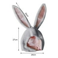 thumbnail image 3 of Sombrero de orejas de conejo Zulema para Navidad Halloween Gris, 3 of 8