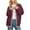 Red, variant on Diufon Women's Oversized Striped Cardigan Sweatshirts Fall Winter Color Block Long Sleeve Button Down Jackets