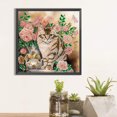 thumbnail image 3 of Kit de pintura de diamante con forma especial parcial 5D DIY, Kit de flores y gatos, decoración FLhrweasw Nuevo, 3 of 9