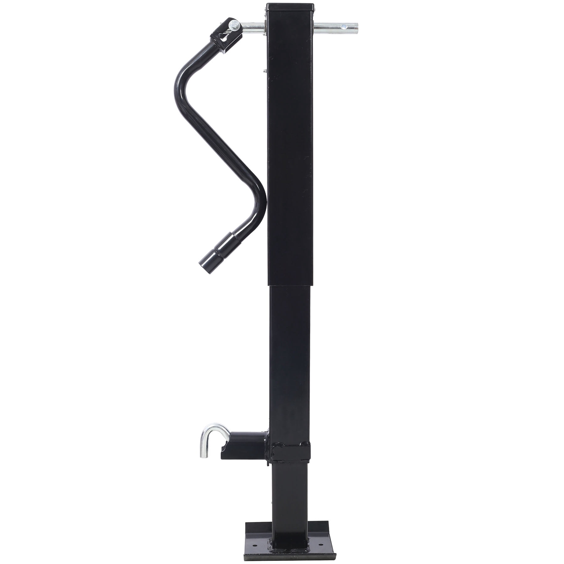 Heavy-Duty Weld On Trailer Jack 12,000 lbs. Capacity Sidewind Crank, 26 Inch Travel For Heavy-Duty Trailers Easily Hitch & Unhitch