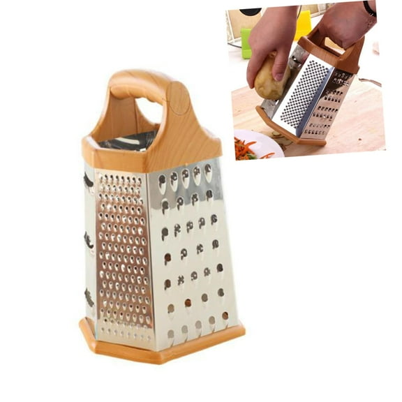 6 Kitchen Grater Vegetable Shredder Grater Vegetable Shredders Carrot Shredder Butter Grater Potato Grater Metal Grater Potato Slicer for Kitchen Food Grater Hand Lettuce Head Holder Table