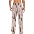 thumbnail image 2 of HPINK-T Pink Christmas Tree Pajama Pants Mens Lounge Pants Lightweight Men Pajama Bottoms with Drawstring Pockets, 2 of 13