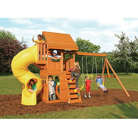 Cedar Summit Grandview Deluxe Cedar Wooden Swing Set