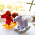 thumbnail image 1 of Sentmoon Womens Gifts Cute Stuffed Animals Snuggly Decorative Pillows Chinese Horse Toy Rocking Horse Stress Relief Stuffed Cute Desktop Decor For Home Office Study Desk Soft Doll Gift, 1 of 6