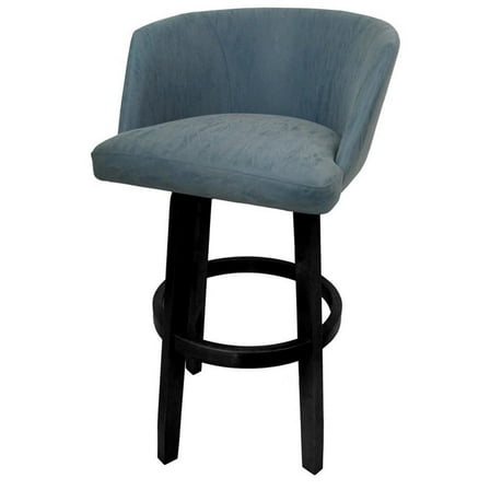 Swivel Wood Bar Stool 30" Joey - Vivian - Topaz - Black