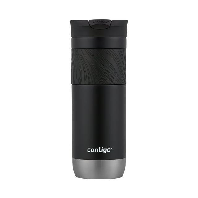 Contigo Byron 2.0 Stainless Steel Travel Mug with SNAPSEAL Lid and Grip, 20 oz (591 ml), Licorice