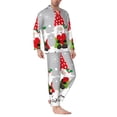 thumbnail image 2 of Lsque Merry Christmas Gnome1 Pattern Long Sleeve Pajama Set for Men - Soft 2-Piece Sleepwear and Loungewear Set with Pockets, Comfy Nightwear-Medium, 2 of 7