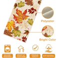 thumbnail image 3 of Fall Maple Leaves Table Runner, Thanksgiving Watercolor Plant Yellow Leaf Home Kitchen Decor, Autumn Harvest Seasonal Colorful Botanical Farmhouse Burlap Dining Decoration Party Supply 13x108, 3 of 6