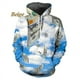 thumbnail image 3 of Sudadera con capucha con estampado 3D de dólar divertido para hombre y mujer, sudadera con capucha gráfica informal personalizada, sudadera holgada de gran tamaño para hombre, 3 of 5