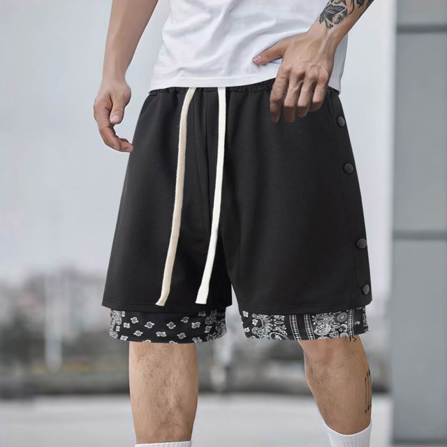 toraway Men Drawstring Casual Sports Shorts Summer Holiday Surfing Beach Pants L