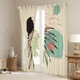 thumbnail image 3 of Manfei Adult Leaf Plant Curtains Pack of 2 (42x84 Each), Mid Century Fashion Curtains Blackout, Minimalst Geometric Artwork Bedroom Curtains, Curtains Blackout Room Decor, 3 of 6