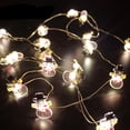 thumbnail image 1 of Muñeco De Nieve Papá Noel Cabeza De Venado Cadena De Luces Led Cadena De Luces De Alambre De Cobre Para El Árbol De Navidad Decoración De La Sala De Estar Y El Dormitorio Vogacara HA043815-06, 1 of 4