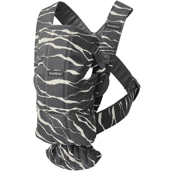 BabyBjorn Baby Carrier Mini, Cotton, Anthracite/Landscape print