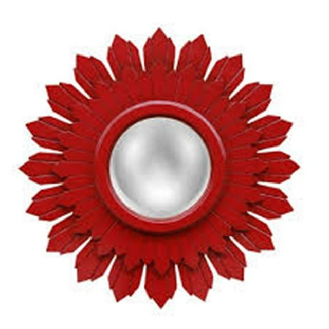 Hickory Manor HM9723ACRD Miroir Starburst - Rouge Chinois Antique