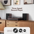 thumbnail image 3 of Tocadiscos Record Player Retrospiler de 3 velocidades con altavoces de 15 W, 3 of 7