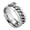 Silver, variant on Stainless Steel Rotatable Ring Spinner Chain Rotable Rings Punk Reliever Men ~ --Multi-Color-6