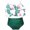 Green, variant on Pimfylm Girls Tankini Rash Guard Set Two Piece Tankini Swimsuits for Teens Bathing Suits Hollow Out Girls' Swimwear Pink,Size for 8-10 Years